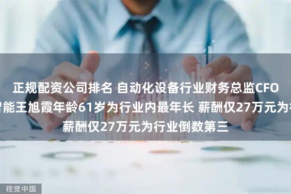 正规配资公司排名 自动化设备行业财务总监CFO观察：瑞晟智能王旭霞年龄61岁为行业内最年长 薪酬仅27万元为行业倒数第三
